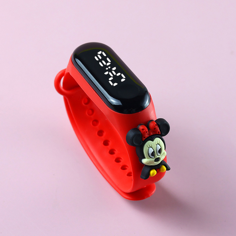 Picture of Live Hot Selling Primary School Students' Anime Bracelet LED Sticker Doll Electronic Watch Boys and Girls Waterproof Touch Watch