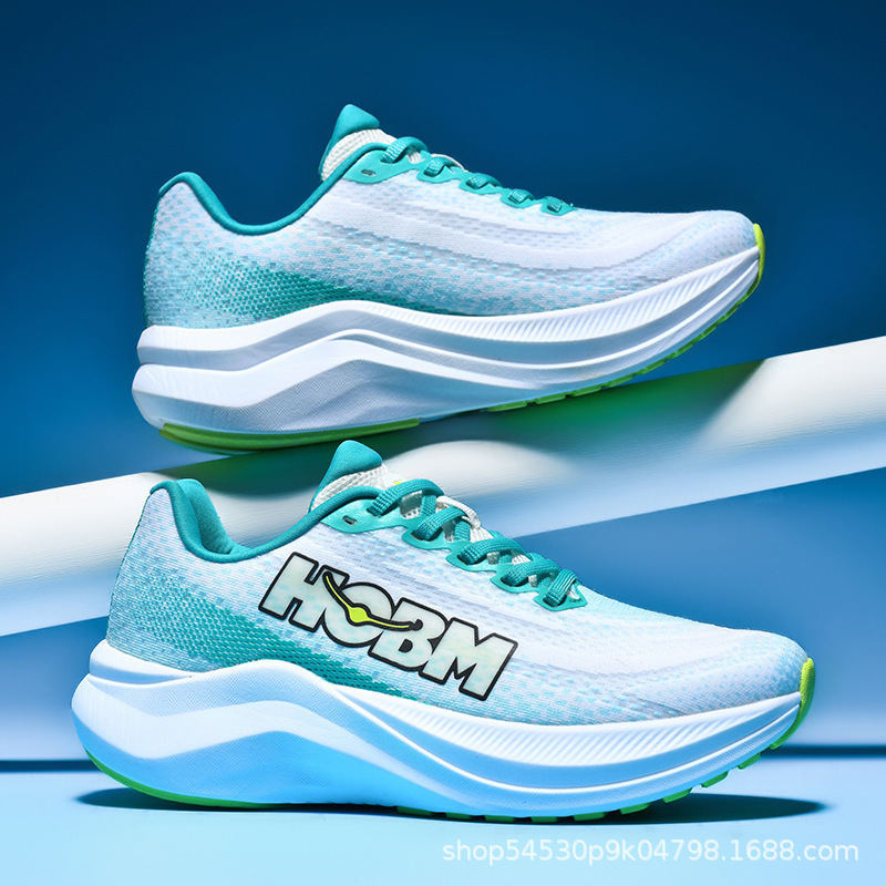 Four Seasons New Fashion Sports Shoes Cushioning Running Shoes Casual Fashion Running Shoes High School Entrance Examination Racing Sports Men's Shoes