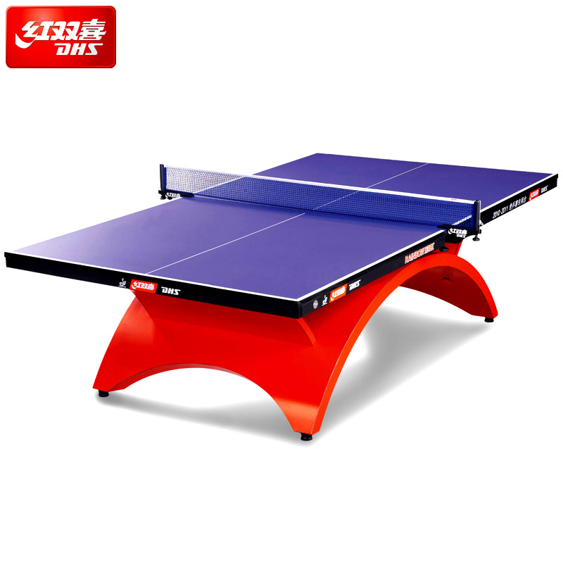 Picture of Double Happiness Neo Table Tennis Table Tch Big Rainbow Table Tennis Table Standard Training Competition Blue/Black Table Top