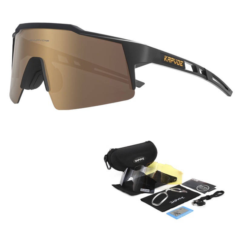 Picture of Kapvoe Cycling Glasses Four-Lens Set Bicycle Windproof Goggles Road Bike