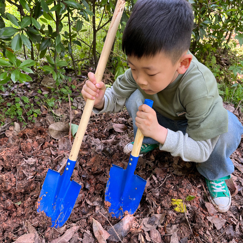 Picture of Children's beach shovel sea gardening toys small shovel performance flower hoe rake garden tools four-piece set nail rake