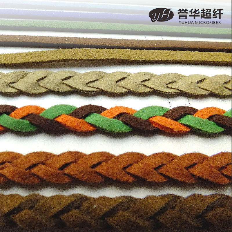 Microfiber Leather Strips, Braided, Cut, Tassels and Tassels, Customized Suede Microfiber Leather Strips and Ropes