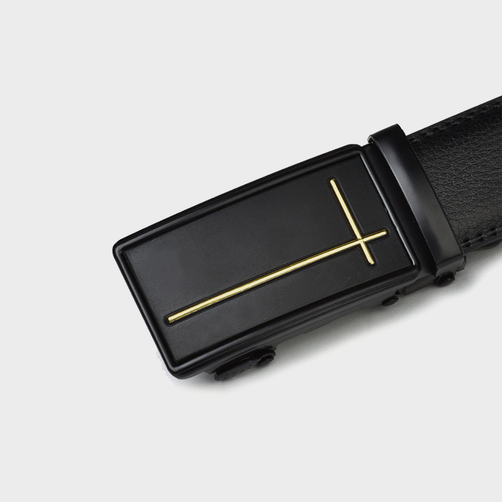 2024 New Men's Summer Belt Automatic Buckle Belt Fashion Business Belt Formal Trouser Belt Cowhide Belt Men