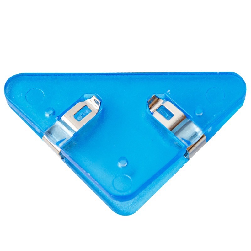 Picture of Multi-color triangle corner clip multi-functional Student Book clip test paper storage artifact folder data bill long tail clip