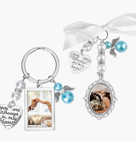 Picture of New Jewel Tray DIY Photo Frame Pendant Holiday Memorial Pendant Wedding Flower Decoration