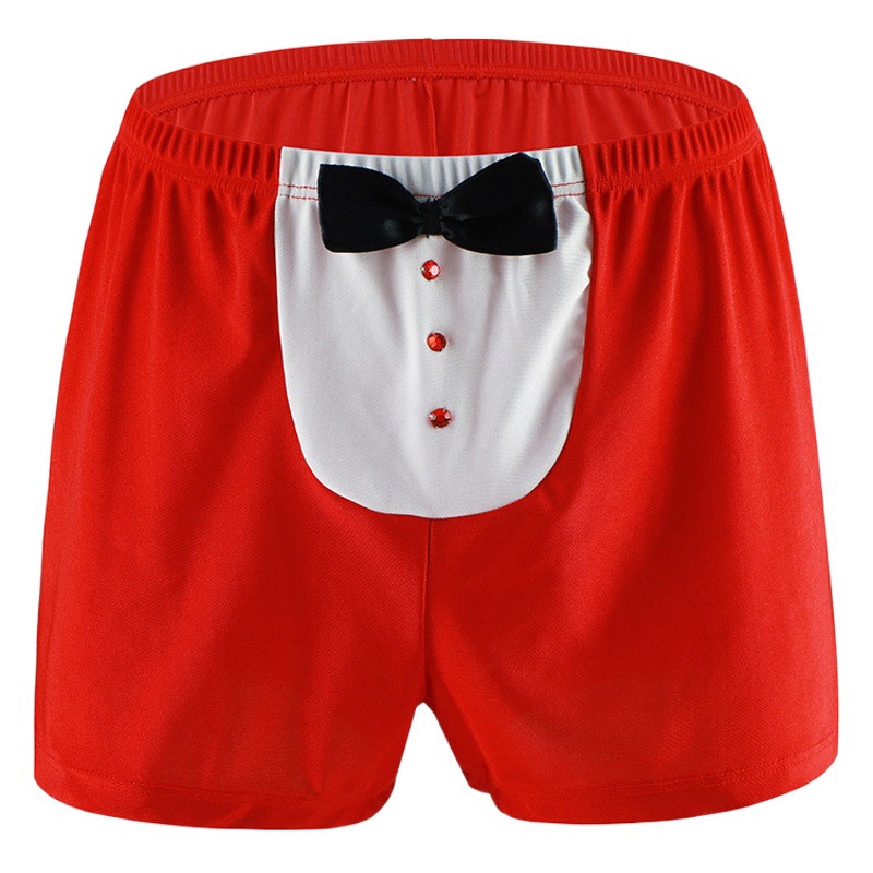 21XK-35 men's bow U convex flat angle thin sexy low waist breathable Christmas underwear