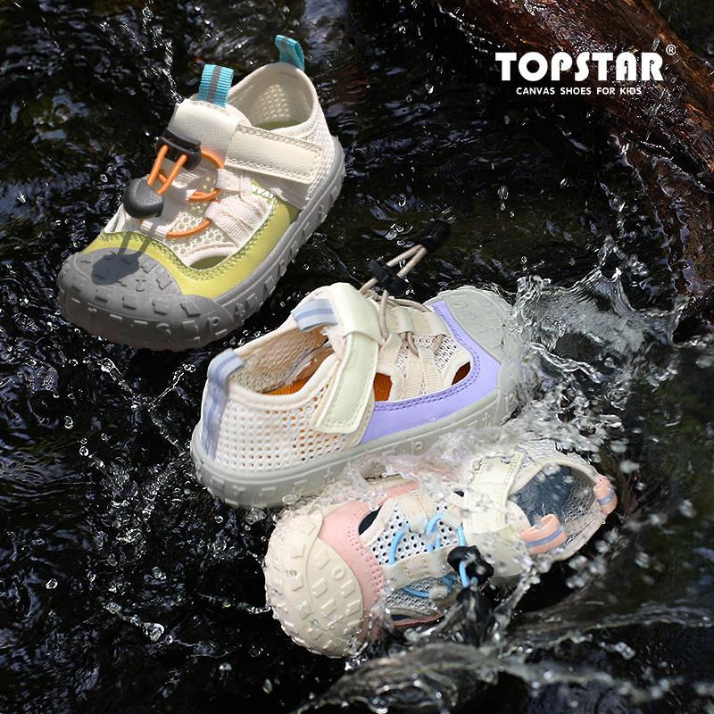Topstar Summer Kidsren's Shoes Kidsren's Sandals Cut Out Mesh Breathable Girls Boys' Shoes Baby Shoes
