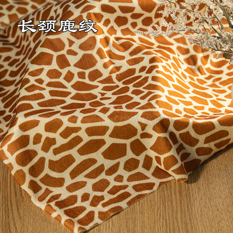 Picture of animal print short plush fabric tiger print leopard print zebra milk print fabric savage stage dress diy toy