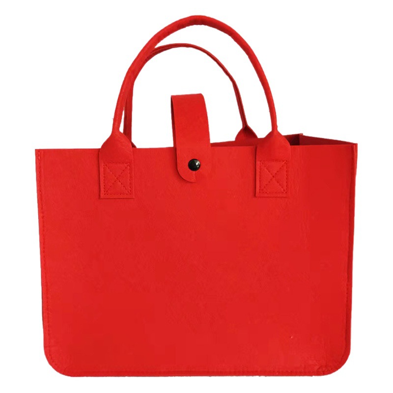 Felt Bag Handbag High-End Tote Bag Thickened Fashion Versatile Felt Bag Large Capacity Handbag Shopping Bag