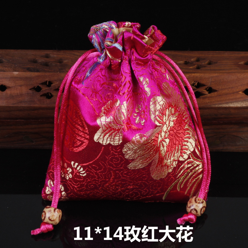 Picture of Osmanthus sachet sachet pendant antique Chinese brocade high-grade sachet empty bag bag bag wholesale 11*14