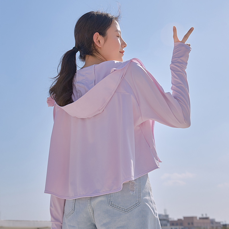 Picture of Women's Sunscreen Clothing 2025 New Summer Thin Anti-ultraviolet Breathable Ice Silk Sunscreen Clothing Blouse Short Jacket