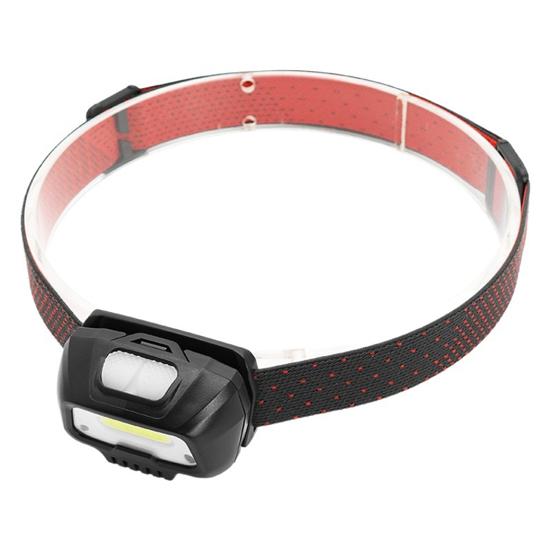 Cross-border bright head-mounted intelligent induction night fishing headlight waterproof LED outdoor mini miner's lamp COB work light