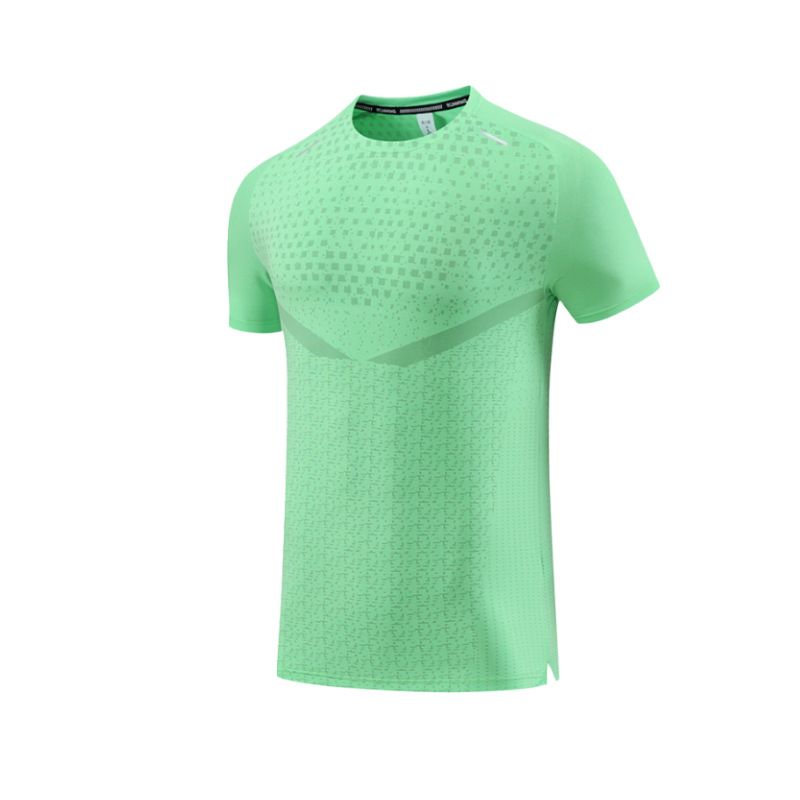 Picture of Men's summer outdoor quick-drying T-shirt new sports running training workout clothes cool round neck short sleeve quick-drying clothes