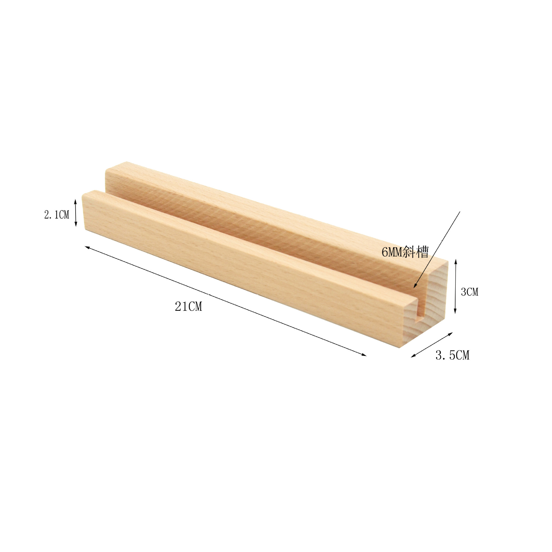 Picture of Wooden postcard base solid wood calendar base dining card table card photo holder card holder table card holder calendar base