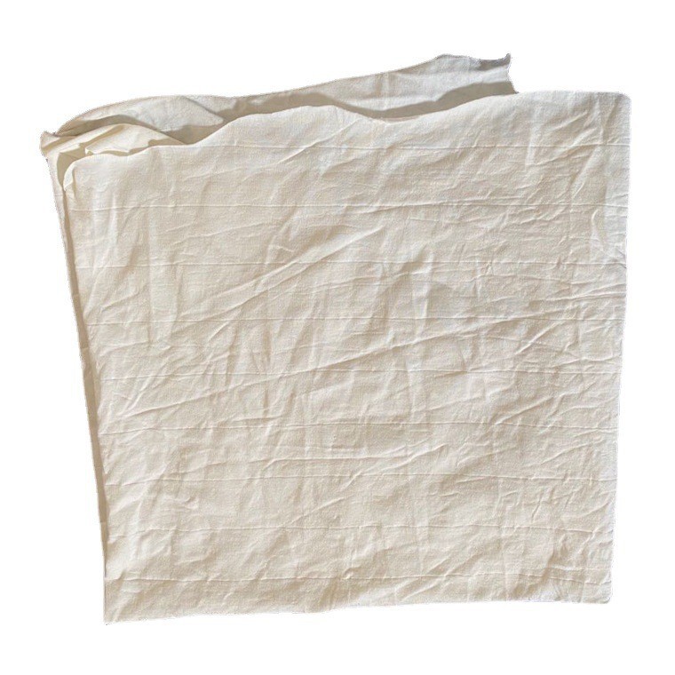Picture of Pure Cotton Machine Wiping Cloth, Absorbent, Anti-Static, Lint-Free, Large White Rags, Special for Industrial Wiping