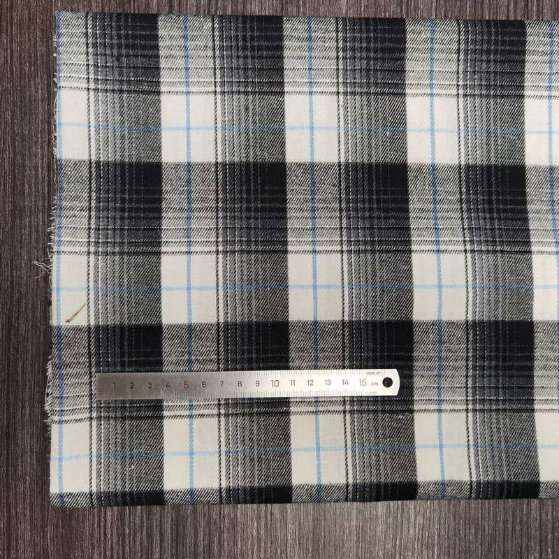 Picture of Spot twill sanding cotton plaid children's shirt plaid fabric 21 yarn-dyed flannel decorative fabric