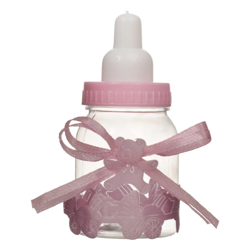 Western-Style Shower Gift Transparent Bottle Plastic Packaging Box Creative Wedding Candy Box European-Style Baby Full Moon Return Gift Candy Box