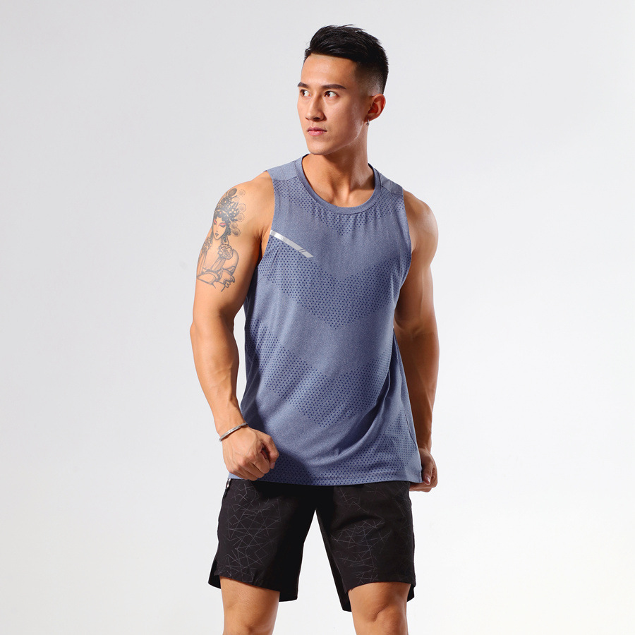 Picture of Summer Outdoor Sports Quick-drying Clothes Men's Fitness Running Breathable Top Basketball Loose Sleeveless Round Neck Vest for Women