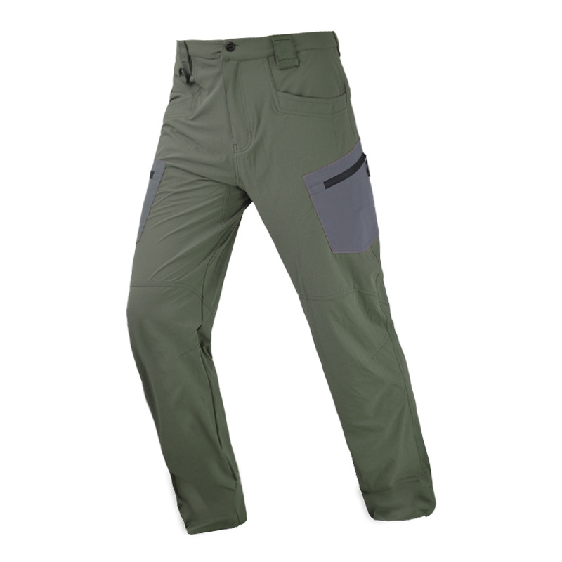 Picture of Hanye Outdoor Cutter Spliced ​​Quick-Drying Pants Summer Breathable Lightweight Quick-Drying Pants Men's Hiking Sports Mountaineering Pants