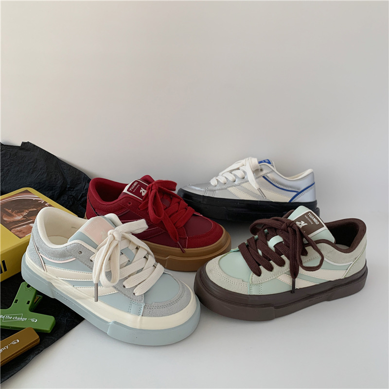 Yuanbo Autumn New Casual Sneakers 2024 Korean Style Street Shooting All-match Breathable Women's Shoes Fashion Canvas Shoes 5321