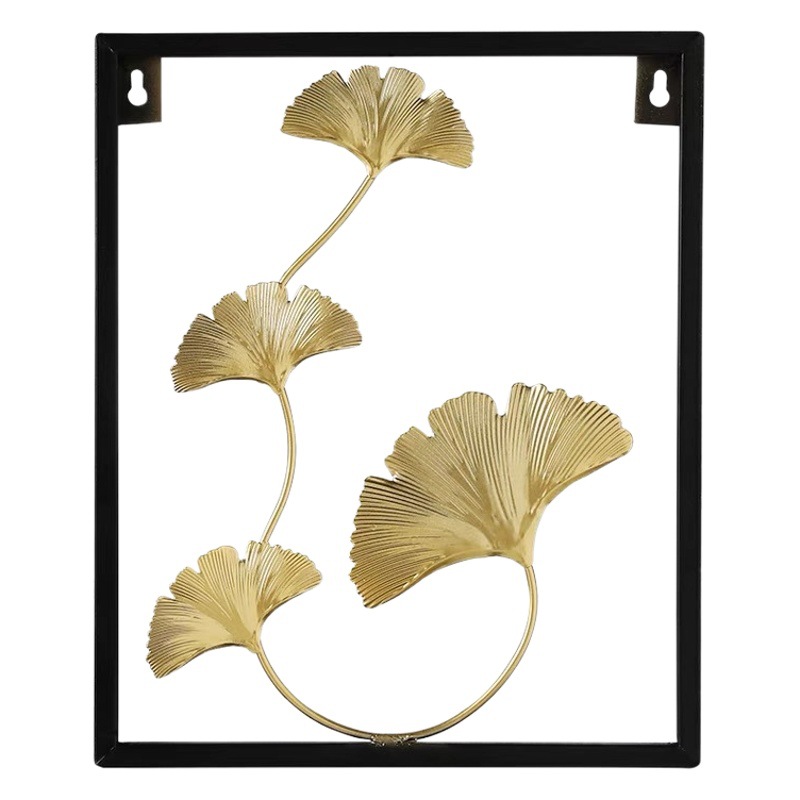 Nordic Style Living Room Wall Decorations Creative Bedroom Sunflower Ginkgo Leaf Wall Hanging TV Background Wall Hanging Wall