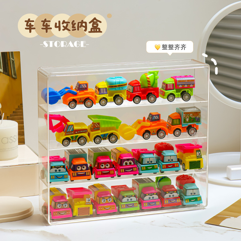 1:64 Duomeka Car Display Box Acrylic Hot Wheels Alloy Storage Box Model Storage Display Shelf