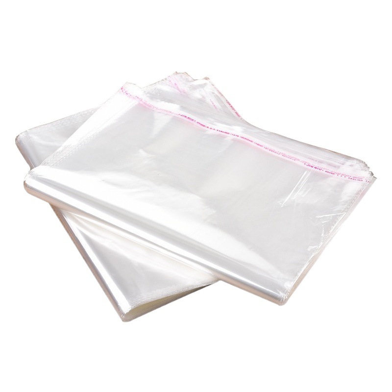 Width 35cm transparent OPP schoolbag packing bag clothing shirt plastic bag opp adhesive self-adhesive bag