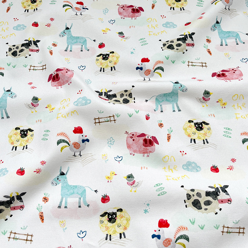 Picture of Home Little Animals All-Cotton Baan Canvas Bag Outerwear Pet Seat Pad Outdoor Bag Vest Handmade DIY Fabric