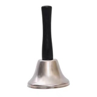 Picture of Christmas Supplies Santa Claus Wooden Hand Rattle Christmas Bell Decoration Gold Silver Class Bell Wholesale