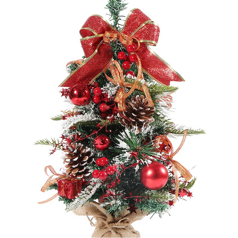 Cross-Border Christmas Ornaments Christmas Decoration Desktop Christmas Tree Desktop Gifts 50cm Christmas Ball Decorations