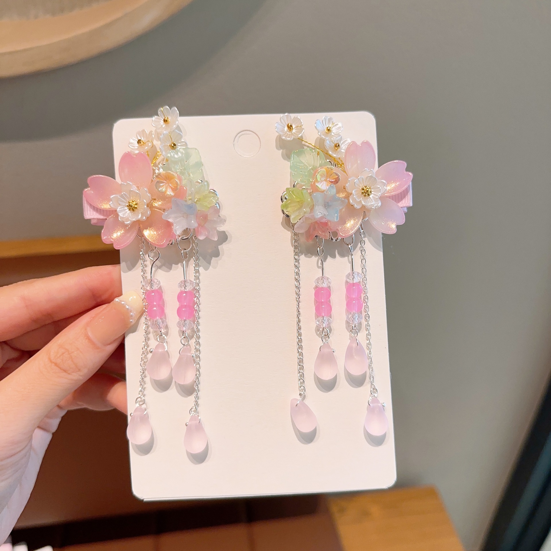Picture of New Hanfu Headwear Children's Ancient Dress Princess Tassel Hairpin Chinese Style Little Girl's Antique Step Hairpin Headwear