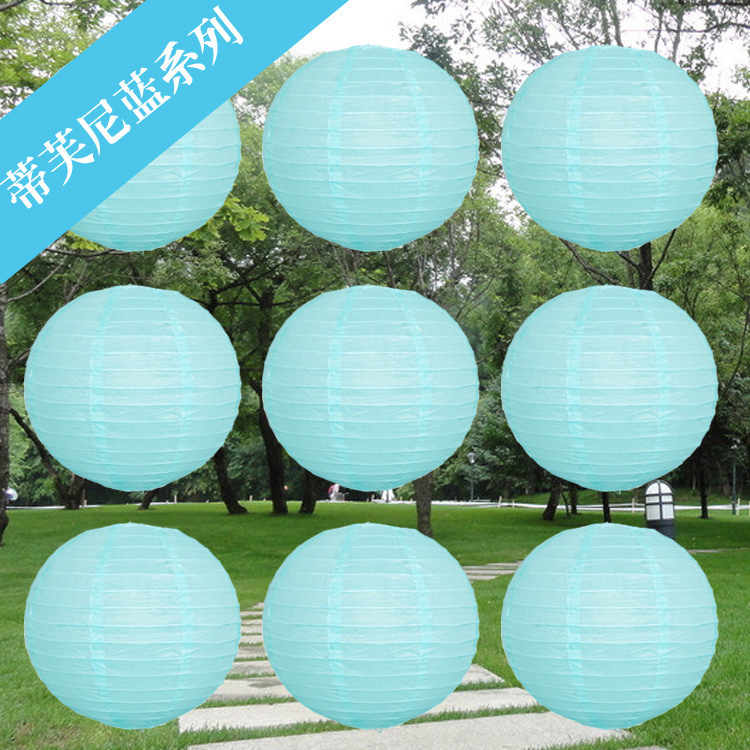 Picture of [Hengyue] National Day and Mid-Autumn Festival Wedding Shopping Mall Decoration Round Paper Lanterns DIY Handmade Lanterns Manufacturer