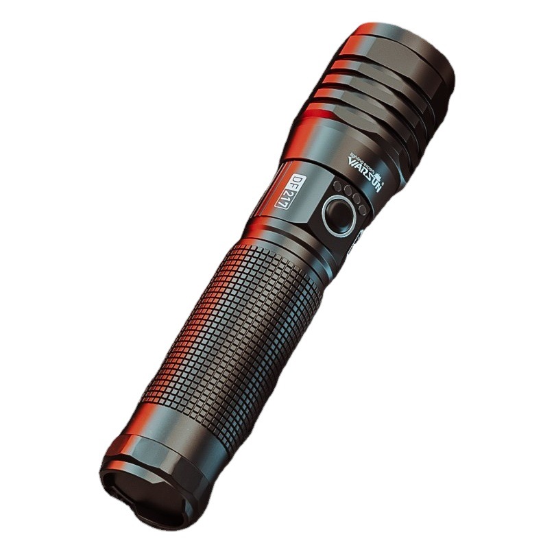 Wallson Manufacturer Df217 Flashlight Rechargeable Lamp Outdoor Long-Range Multi-Functional Zoom Led Lamp Long-Range Super Bright