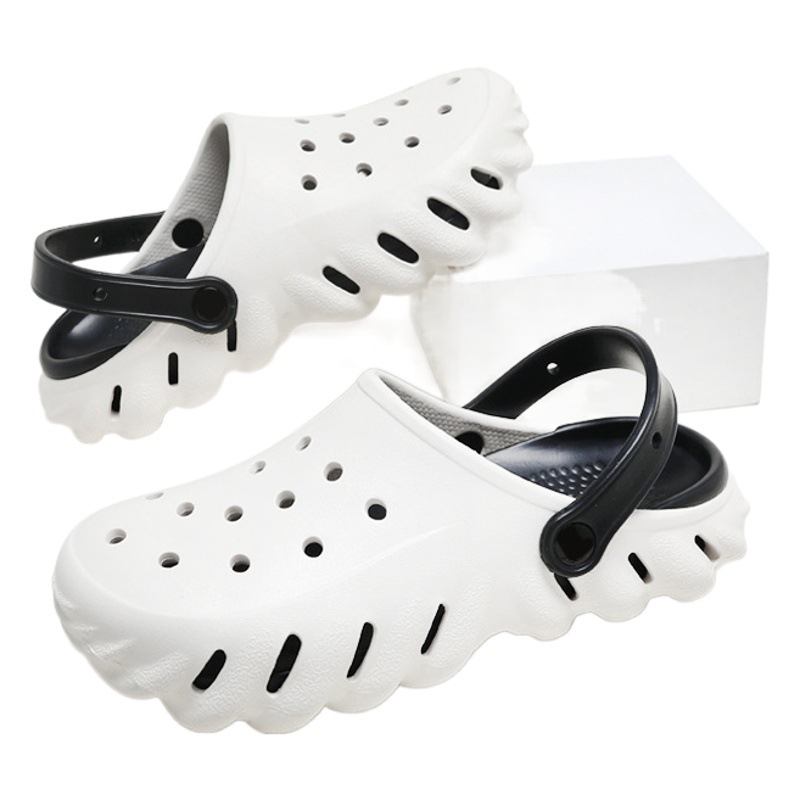Summer couple's slip-on EVA hole shoes personalized outerwear women's sandals casual fashion beach shoes men