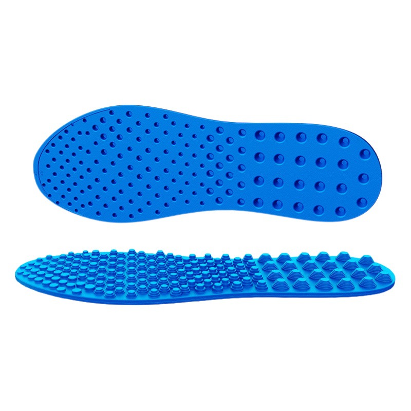 Plaid Massage Insoles for Men and Women, Shock-Absorbing, Soft, Elastic, Cushioning, Deodorant, Breathable, Non-Tiring, Sports Shoes, Casual Shoes Insoles