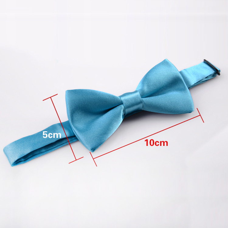 Picture of Korean Style Imitation Silk Bow Tie Men's and Children's Fashionable baby Solid Color Bow Tie Bow Tie Kindergarten Primary School Students Bow Tie