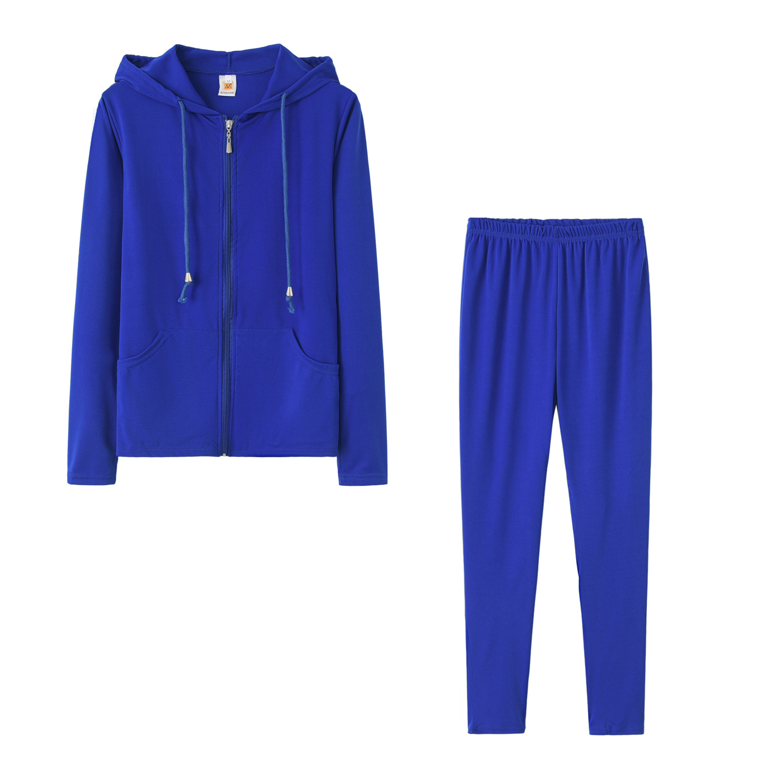 Picture of 9547#2024 spring new Dunhuang Amazon foreign trade Europe and the United States sexy casual solid color hooded two-piece set