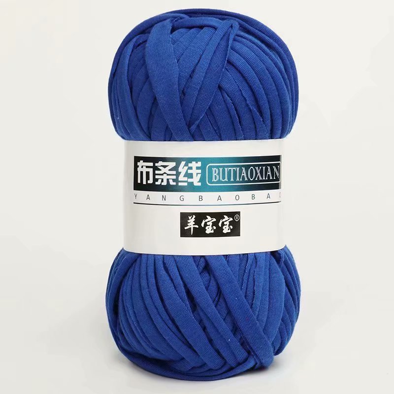 Picture of Cloth thread hook doll slippers storage basket floor mat blanket crochet diy material homemade coarse wool woven bag