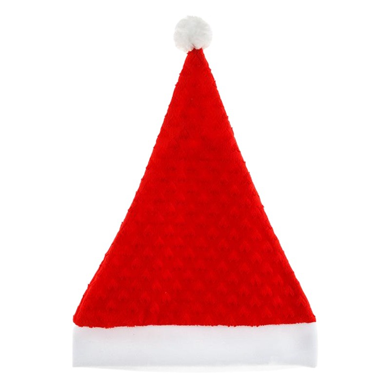 New Embossed Love Christmas Hat Adult Short Plush Indented Old Man Hat Christmas Decoration Holiday Party Headwear