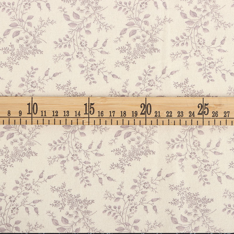 Picture of in stock orchid flower water paste printing cotton vintage floral cloth autumn and winter casual wear fashion dress fabric