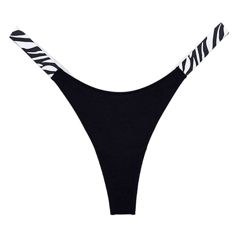 Sexy Underwear Women's Cotton Fashion Zebra Striped Leopard Print European and American Sports Fitness Traceless High Waist G-string