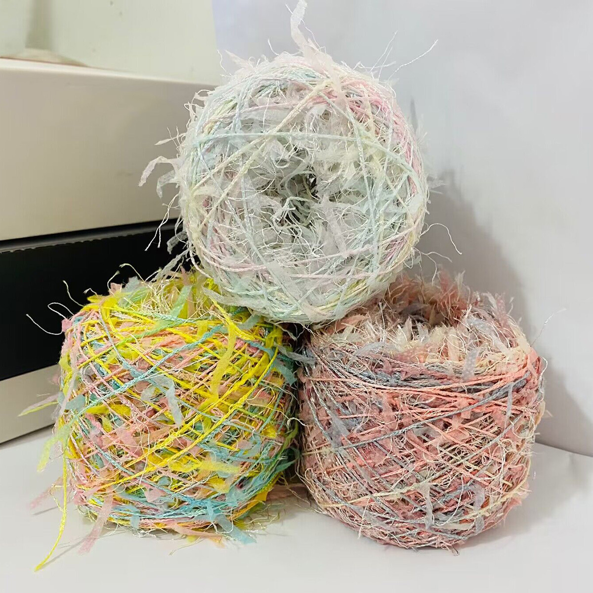50g special yarn paper yarn magic color fancy yarn handmade DIY doll scarf sweater braided thread in stock