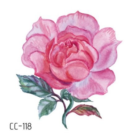 Picture of New waterproof flower tattoo stickers fashion small fresh face stickers fashion Photo Studio Art Stickers