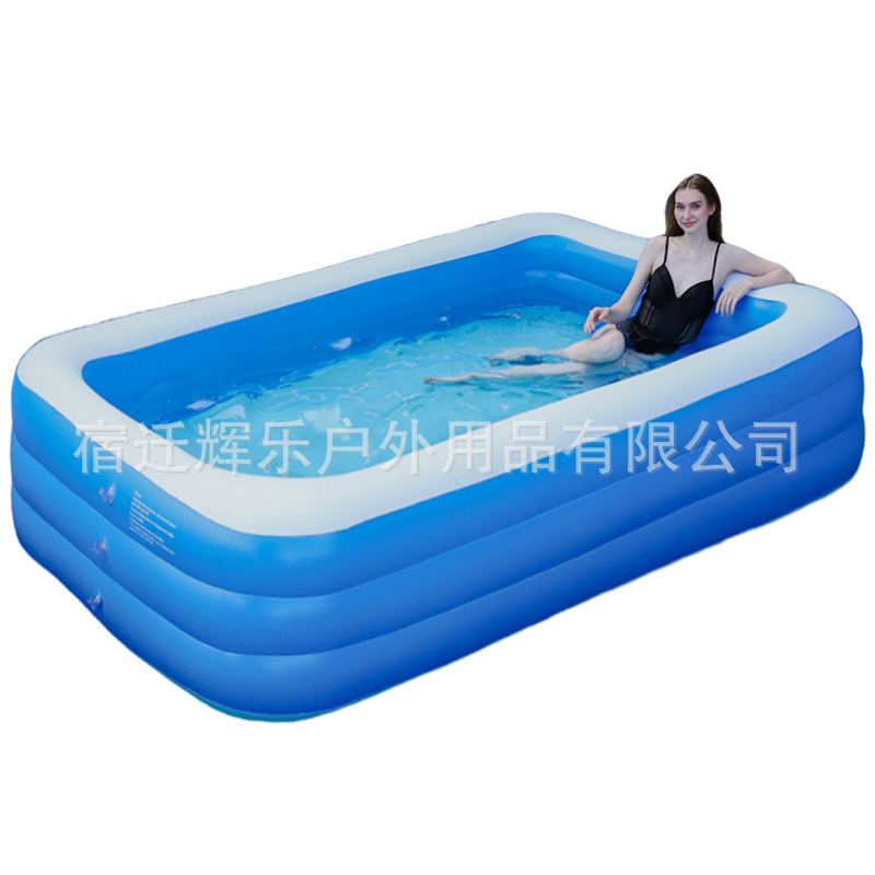 Picture of Children's Inflatable Swimming Pool Pvc Household Outdoor Adult Pool Foldableable Infant Swimming Pool Play Water Waterproof
