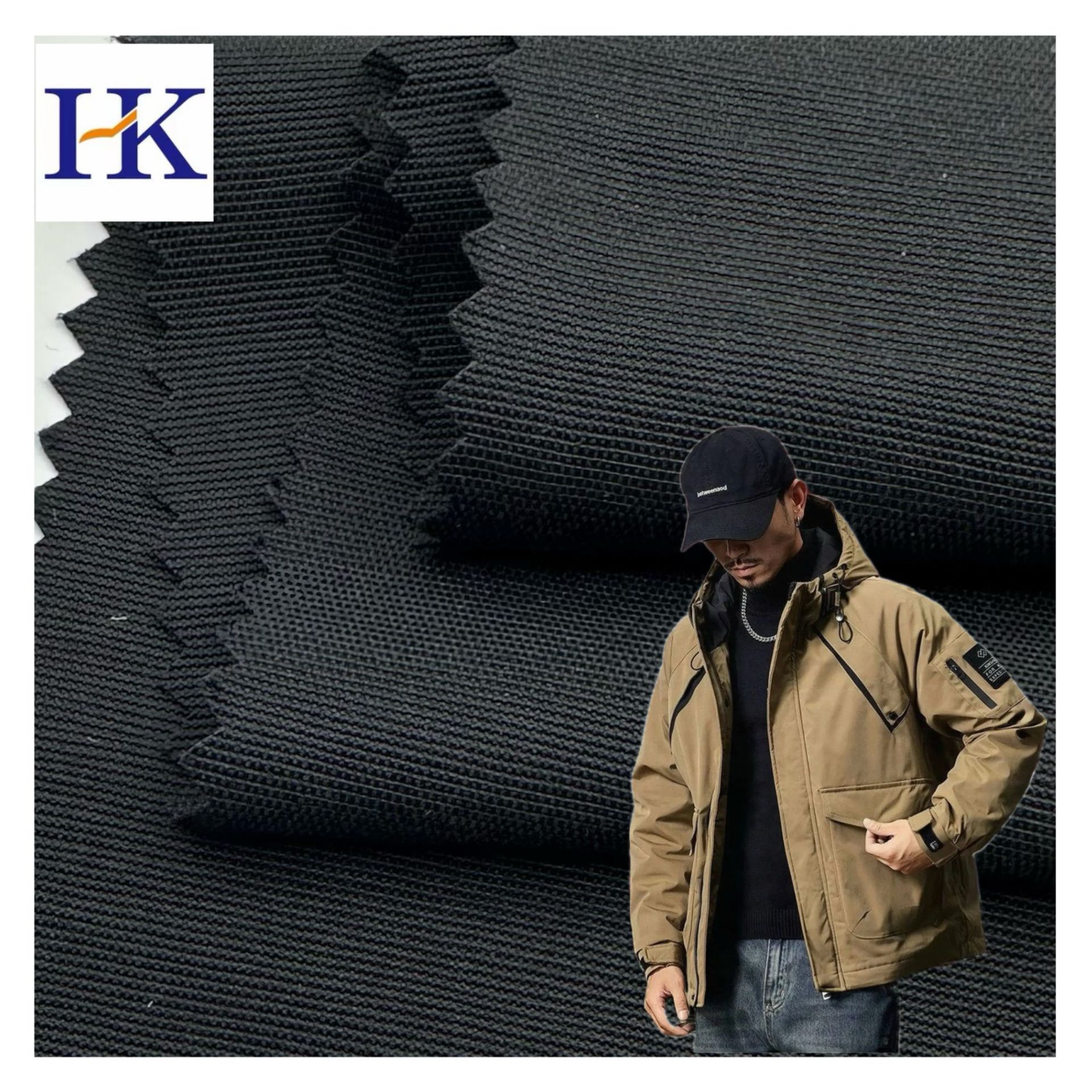 Factory 70D * 10S double warp double weft brocade cotton padded Oxford interwoven padded windbreaker jacket cotton-padded jacket waterproof fabric