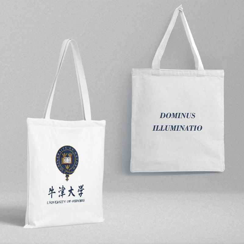 Oxford University canvas schoolbag wholesale length 38 width 35CM fashion small fresh handbag gift bag shopping bag