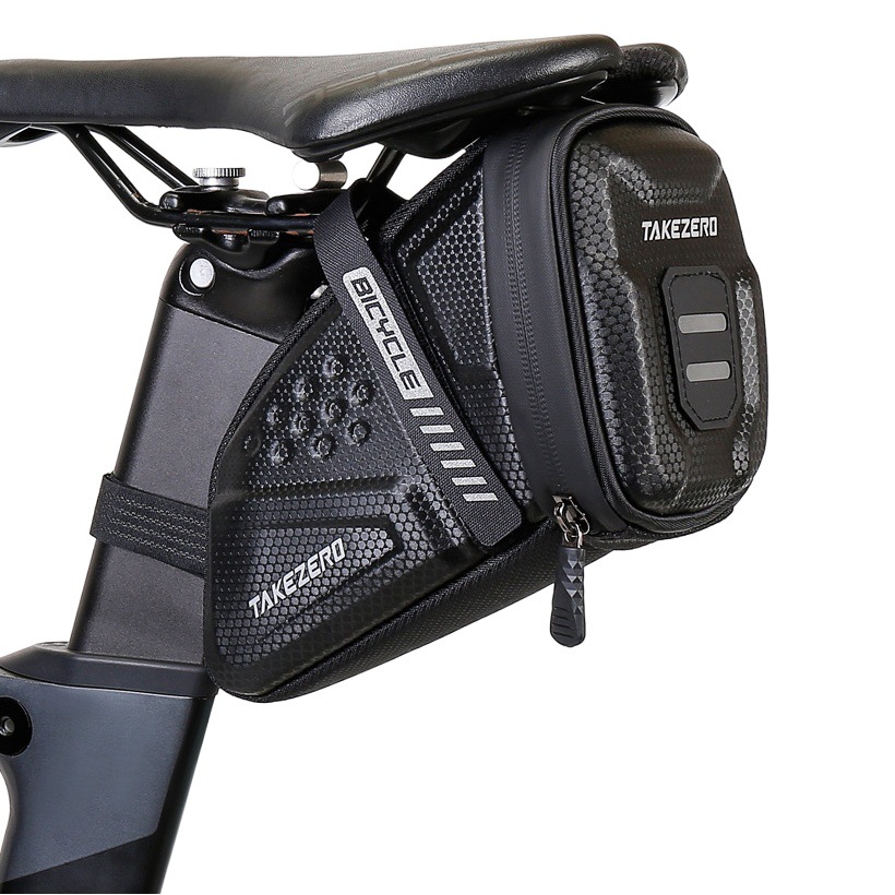 Bicycle tail bag saddle bag mountain bike EVA hard shell road bike rear bag riding equipment accessories
