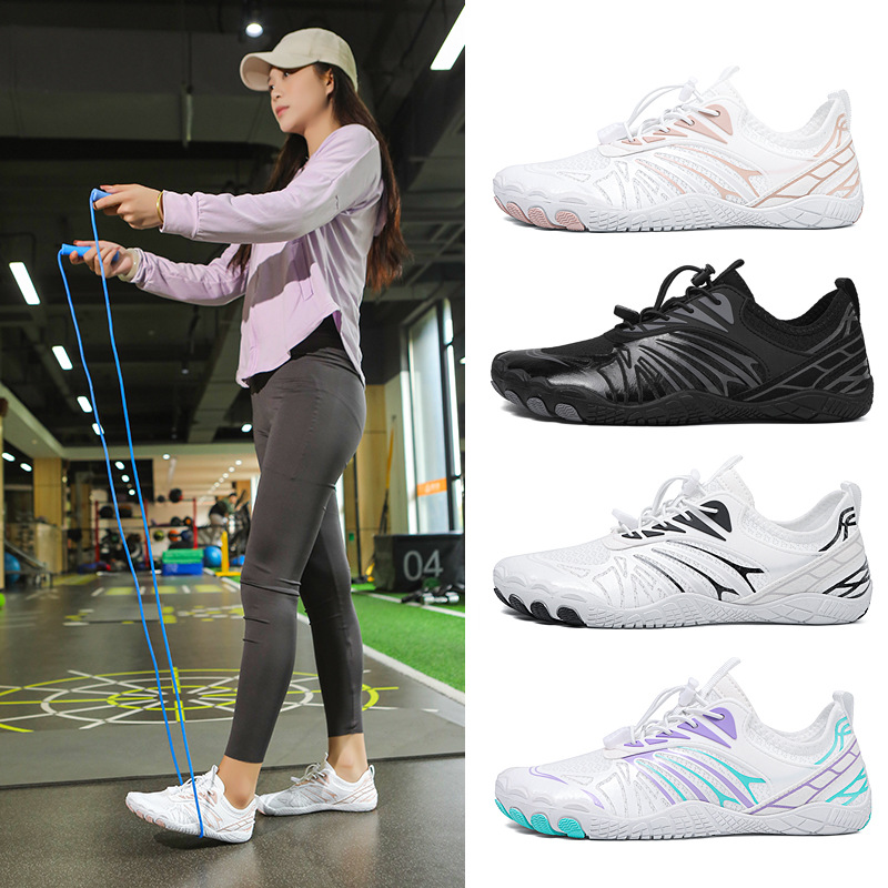 Cross-border outdoor five-finger hiking shoes men's barefoot non-slip swimming beach shoes women's cut-resistant wading shoes wholesale