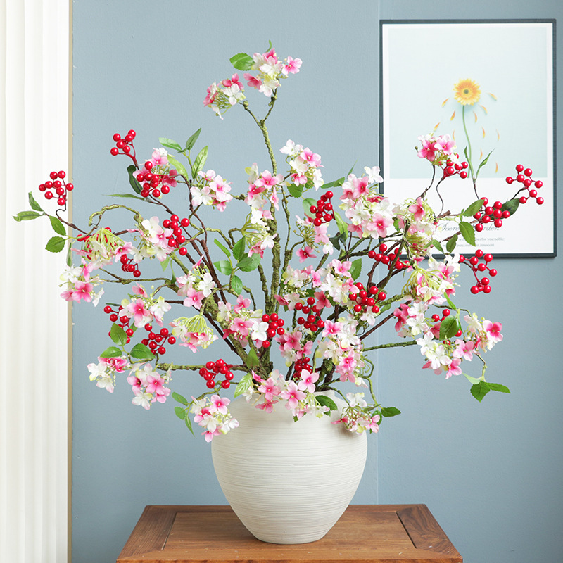 Hydrangea artificial flower handmade flower finished wedding artificial flower flower arrangement hydrangea artificial flower wholesale decorative flower ornaments