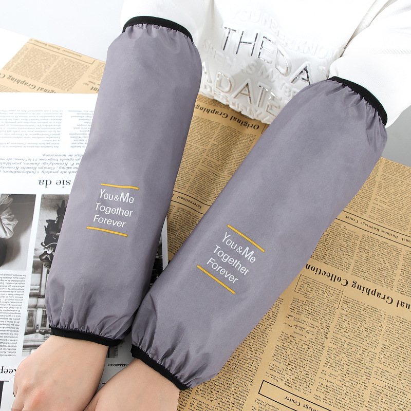 Picture of Lengthened extra large waterproof oil-proof oversleeve for men and women autumn and winter household kitchen hand sleeve head adult work sleeve